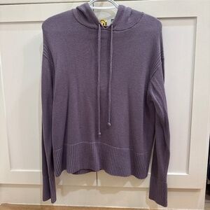 Lululemon Double Knit Sweater Hoodie Dusky Lavender Cashlu Cashmere Blend